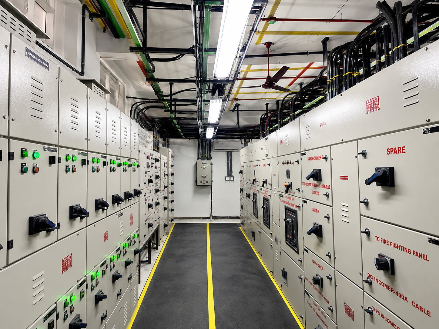 Electrical board and power infrastructure at ZenoVus Park